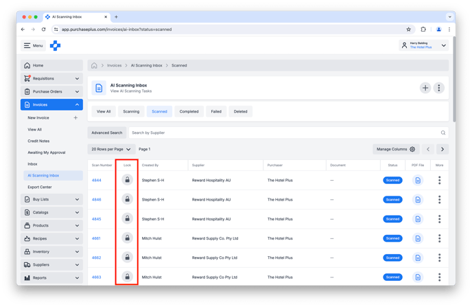 Lock an AI Scanning Task