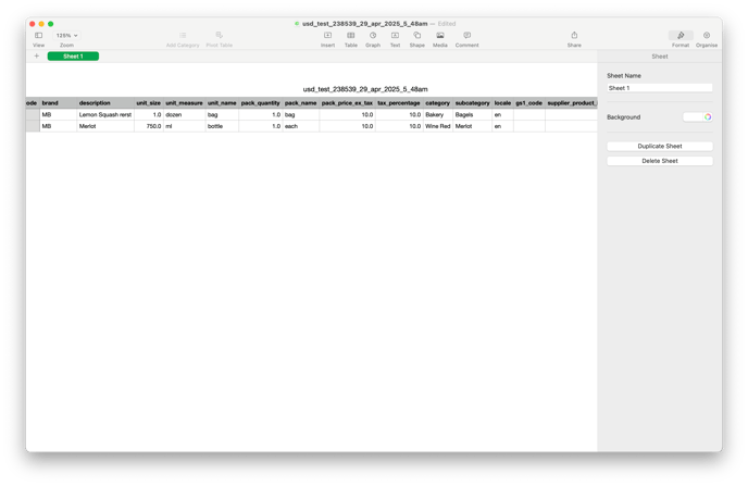Catalog Import File example